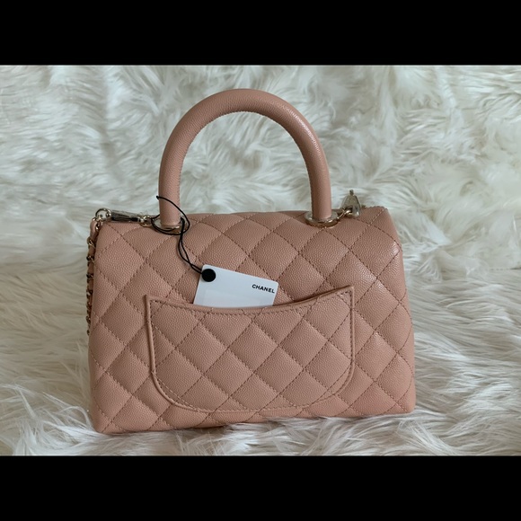 āāSOLD in IGāāChanel 21P small(old mini) light pink caviar coco - Picture 11 of 16